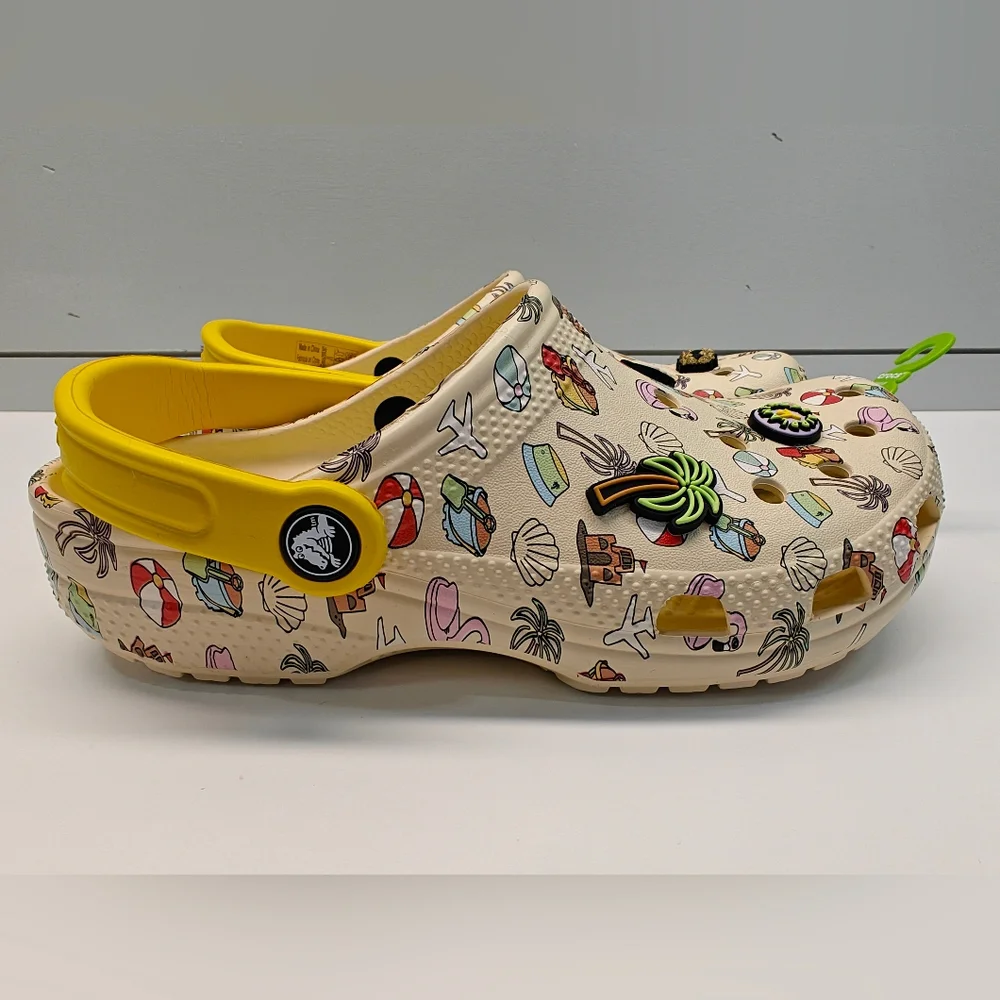 5Y Crocs Classic Spring Break Vacation Beach Pool Party Girl Clog Sandals size 5
